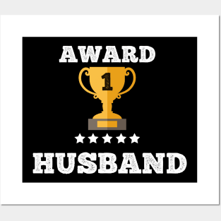 Award Husband gift idea love family best husband Posters and Art